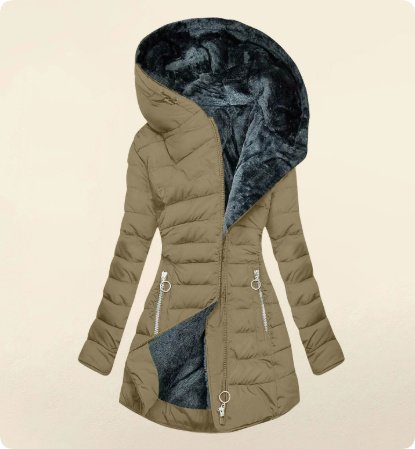 Slim-fit Cotton-padded Jacket Coat Hooded - Image 7