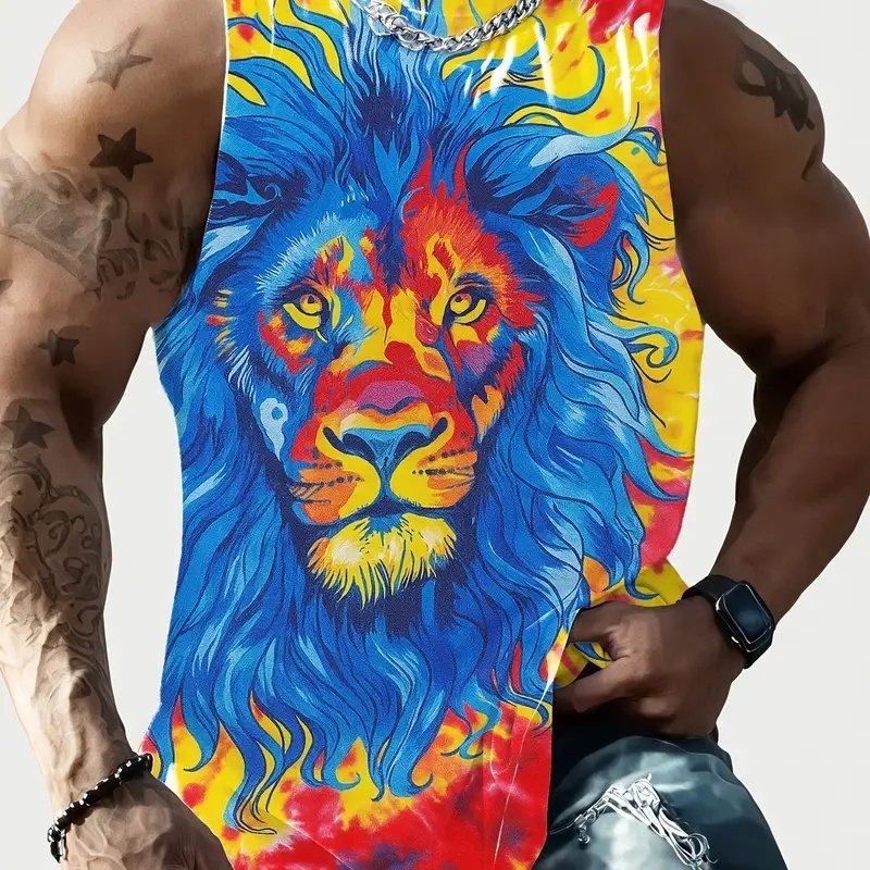 Full Printed Vest Made Of Polyester Material - Image 4
