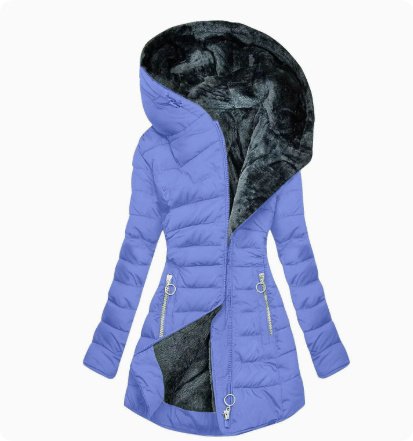 Slim-fit Cotton-padded Jacket Coat Hooded - Image 8