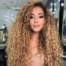 African curly hair curlers with long curly hair