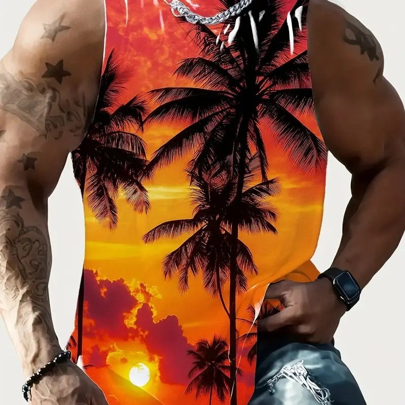Full Printed Vest Made Of Polyester Material - Image 3