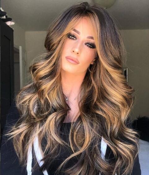 Medium long curly hair wig - Image 4
