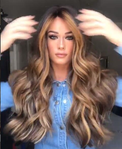 Medium long curly hair wig - Image 2
