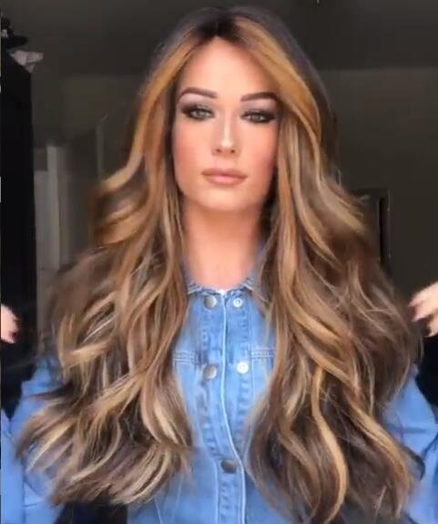 Medium long curly hair wig - Image 3
