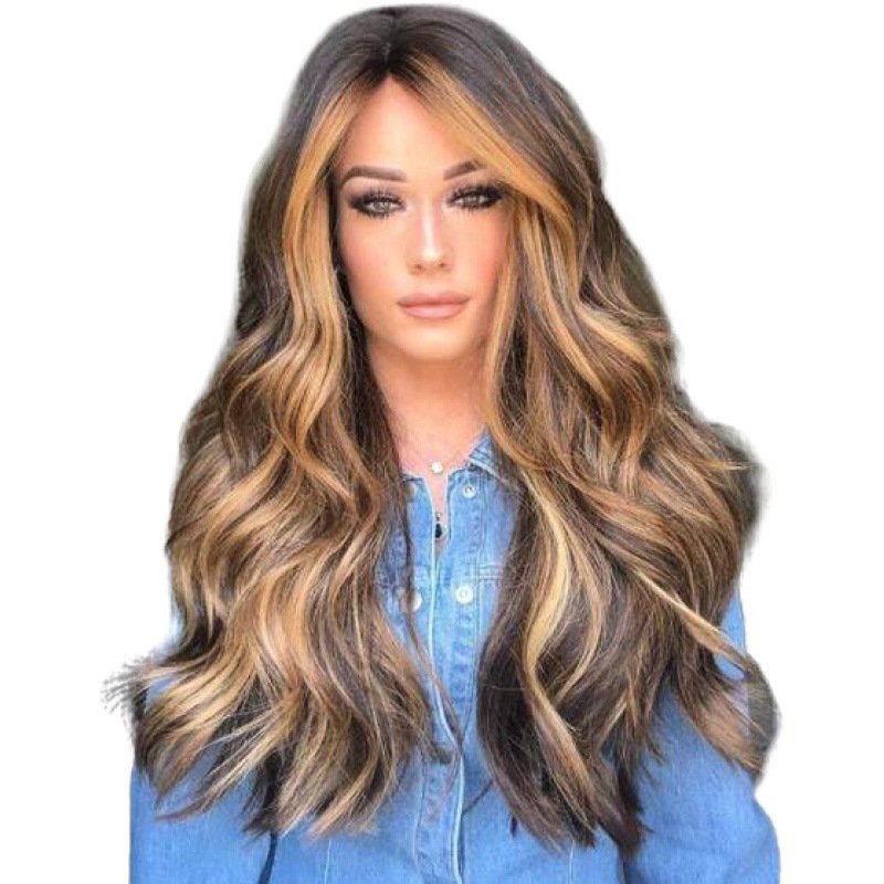 Medium long curly hair wig - Image 6