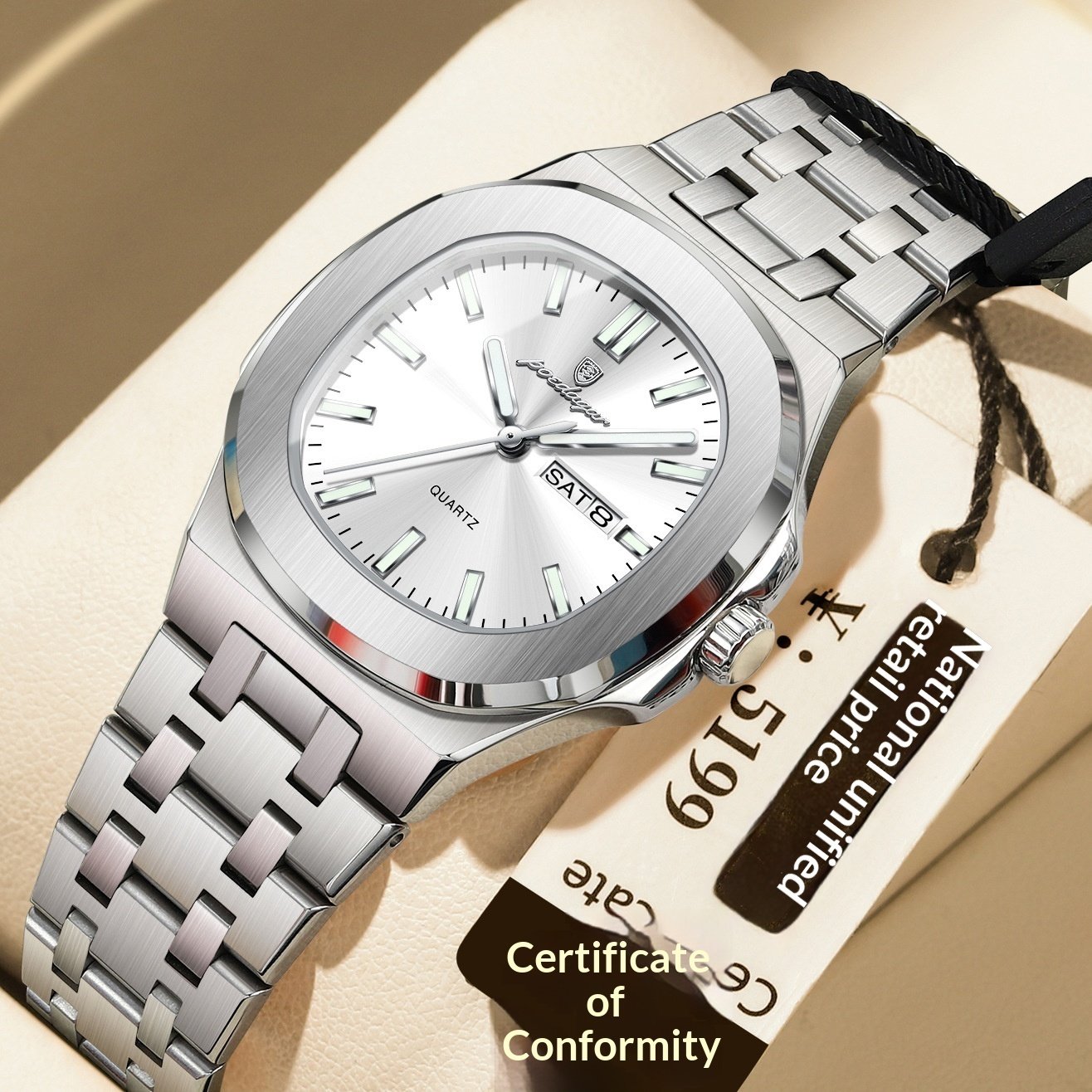 Ultra-thin Watch With Waterproof And Luminous Features - Image 4