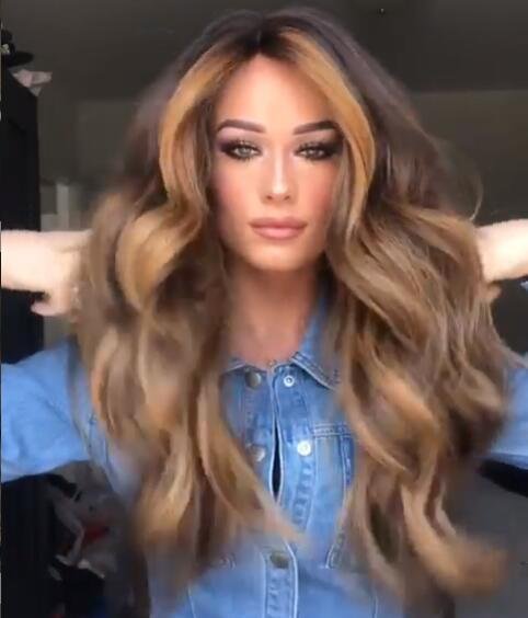 Medium long curly hair wig - Image 5