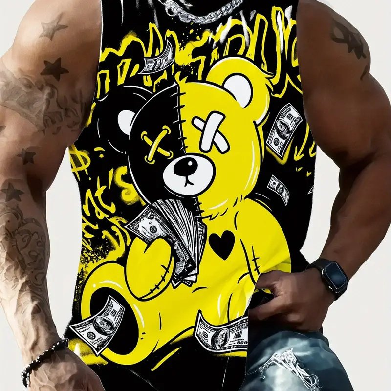Full Printed Vest Made Of Polyester Material - Image 3
