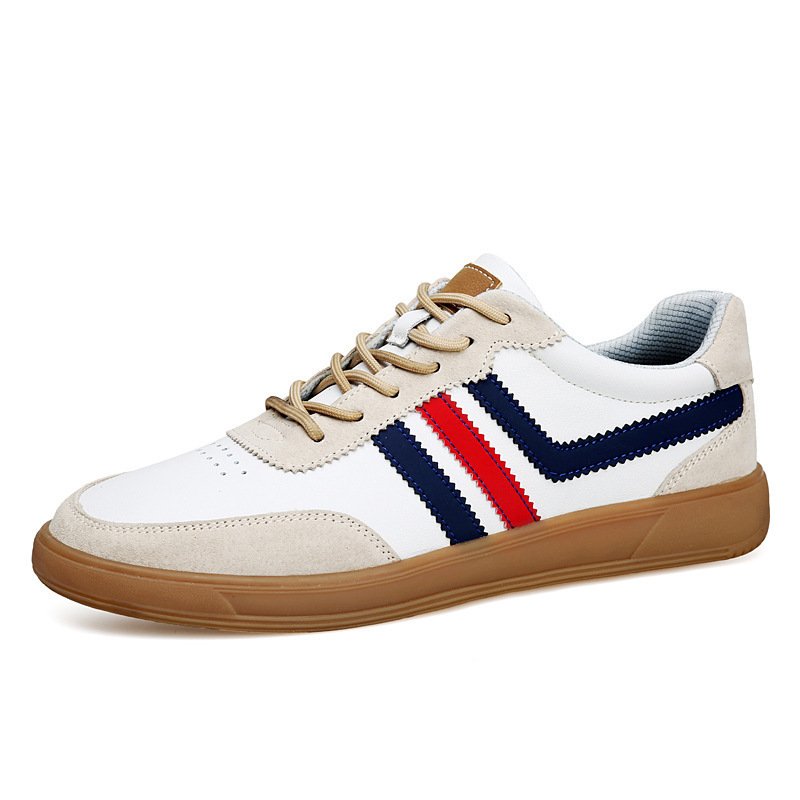 Mens Leather Sneakers With Built-In Height-Boosting Insoles And Tendon-Style Rubber Soles - Image 5