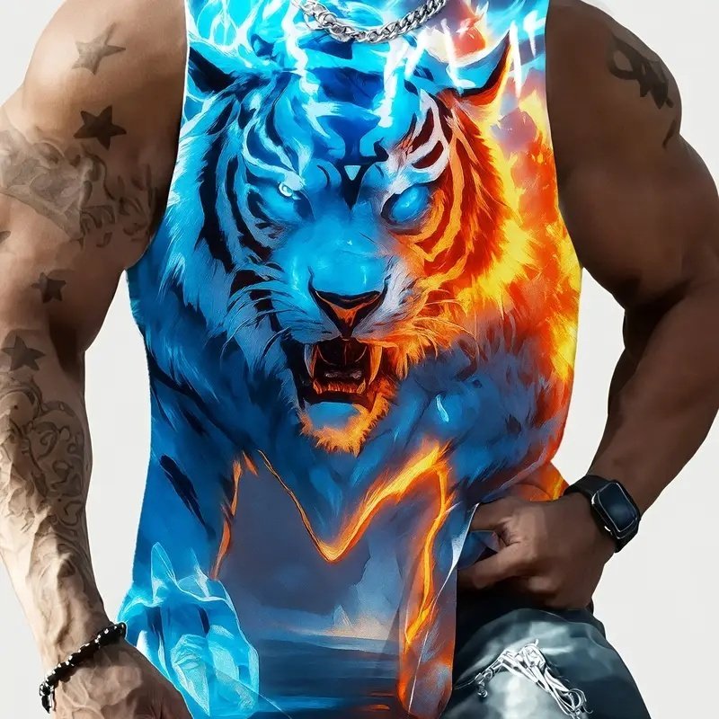 Full Printed Vest Made Of Polyester Material - Image 6