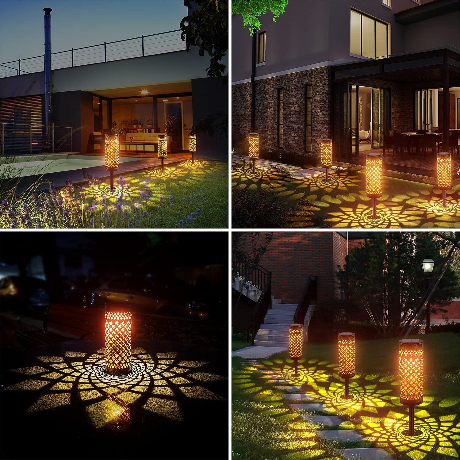 Metal Solar-powered Lawn Lamps Courtyard Decorative Waterproof - Image 4