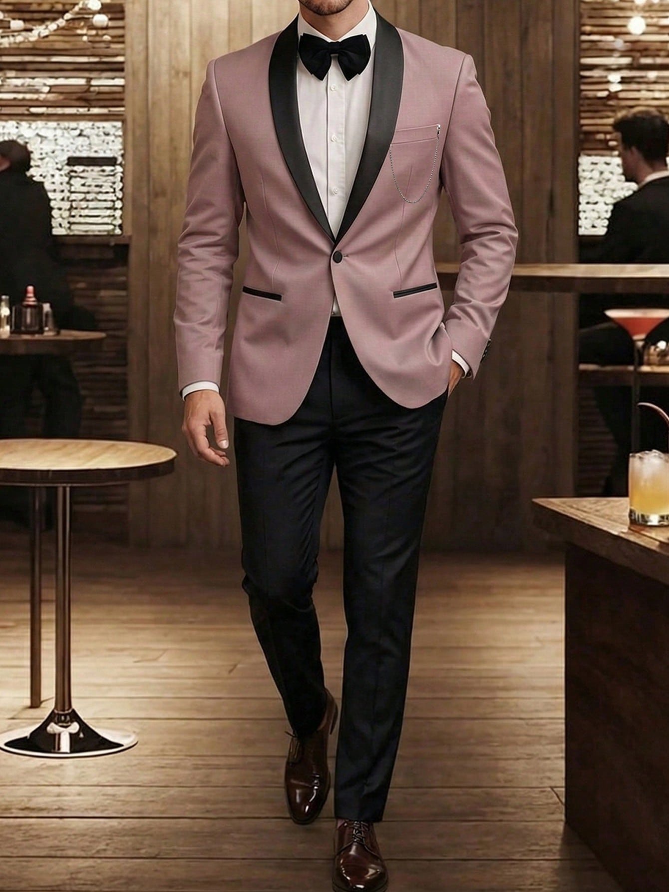 Men's Business Suit Wedding Groomsmen Jacket - Image 6
