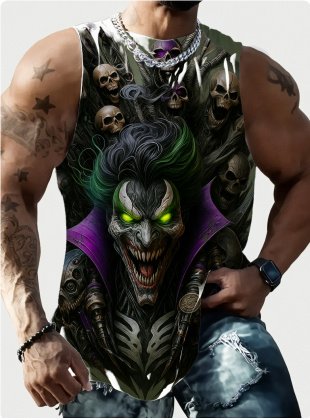 Full Printed Vest Made Of Polyester Material - Image 5