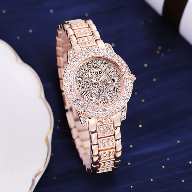 Fashionable Diamond-Encrusted Sports Watch For Women - Image 2