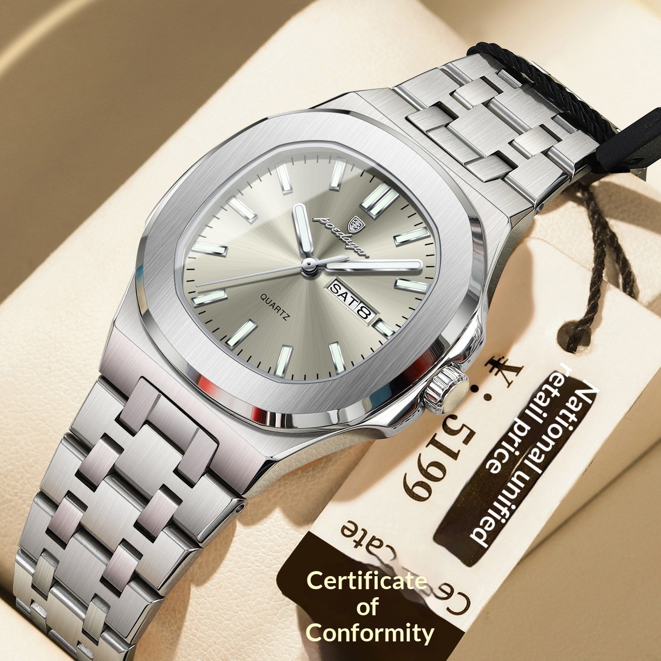 Ultra-thin Watch With Waterproof And Luminous Features - Image 3