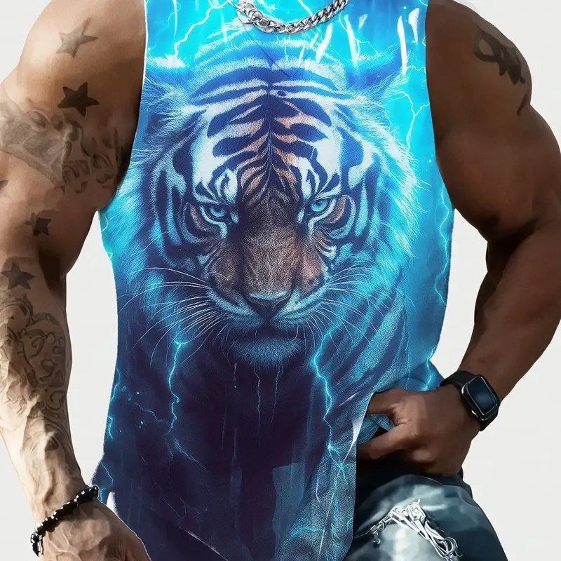 Full Printed Vest Made Of Polyester Material - Image 7