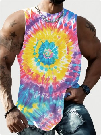 Full Printed Vest Made Of Polyester Material - Image 6