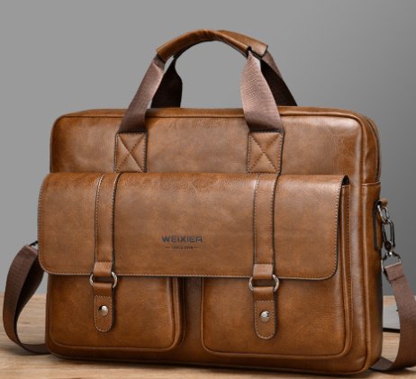 Mens Business Large-Capacity ShoulderCrossbody Simple Briefcase - Image 6