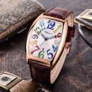 Mens Digital Watch Calendar Casual Leather Belt