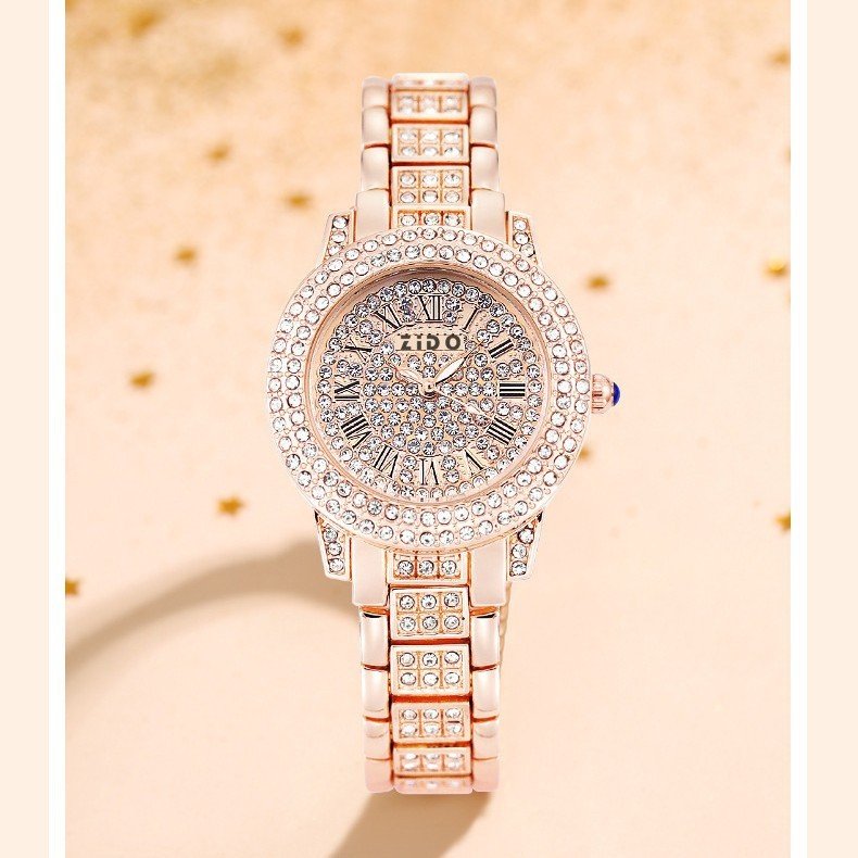 Fashionable Diamond-Encrusted Sports Watch For Women - Image 4