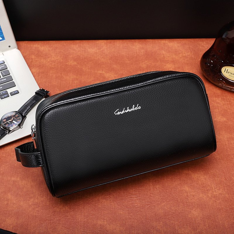 Mens Clutch Wallet Leather Bag Mens Handbag - Image 2