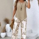 High Waist Wide-leg Pants Temperament Two-piece Suit