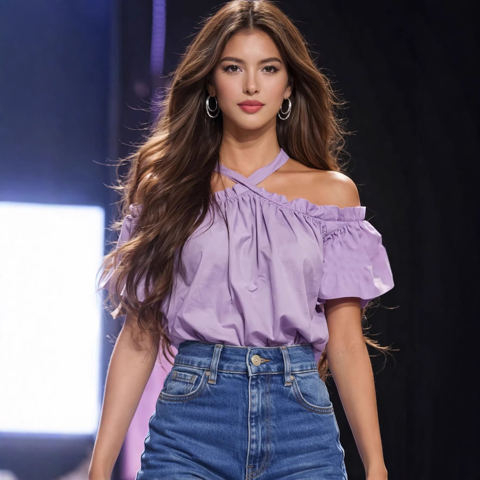 Summer Chic Loose-fitting Sweet-and-spicy Top